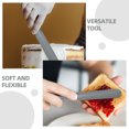 thumbnail image 3 of PENIKOKO 2-Pack Grey Silicone Jar Spatulas for Kitchen Use, Cream Scraper and Baking Tools, Flexible and, 3 of 7