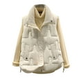 thumbnail image 2 of Women's Winter Sleeveless Quilted Vest with Turn-Down Collar, Front Zipper Closure, Lightweight Insulated Jacket for Outdoor Activities and Casual Wear, 2 of 5