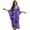 Purple Tie Dye, variant on Xoenoiee Purple Tie Dye Print Plus Size Kaftan Dress for Women Casual Caftan Bathing Swim Cover Up V Neck Boho Maxi Beach Dress Lightweight Loungewear