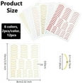 thumbnail image 2 of 12 Sheets 6 Colors 3D Lines Nail Stickers Imitation Metal Nail Art Decals 3D Self-Adhesive Curve Strip Line Nail Decals French Nail Designs for DIY Women Nail Art DIY Decoration Accessories, 2 of 6