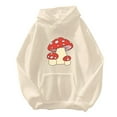 thumbnail image 2 of Sanbonepd Womens Cute Sweatshirt Kawaii Mushroom Hoodie For Teen Girls Fashion, 2 of 4