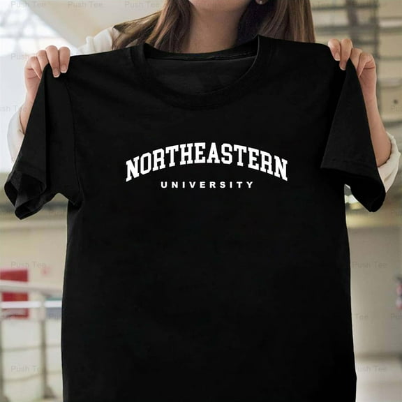 Northeastern University Classic Cozy Collegiate Apparel Logo New Unisex T-Shirt , up to 5XL