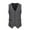 Dark Gray, variant on Mens Suit Vest Waistcoat Tweed Retro V Neck Wool Herringbone for Prom Dark Gray