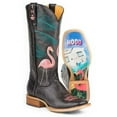 thumbnail image 4 of Women’s Tin Haul Flamingo Boots With Trailerhood Sole Handmade Black, 4 of 6