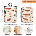 thumbnail image 3 of Clear Storage Jar 2.75x 4.13 Inches One Sizex2 Cotton Swabs Cans Translucent Plasticental Floss Cans Cotton Pads Cans Bathroom Canisters Brown Mushroom, 3 of 7