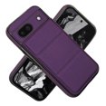 thumbnail image 2 of Compatible with Google Pixel 8a Case, with PU Leather Credit Card Holder Magnetic Back Stand Rugged Slot Mobile Flip Purse Phone Cover for Google Pixel 8a Women Men - Darkpurple, 2 of 7