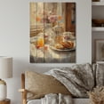 thumbnail image 2 of Designart "Cozy Breakfast Moments I" Food & Beverage Print on Natural Pine Wood, 2 of 5