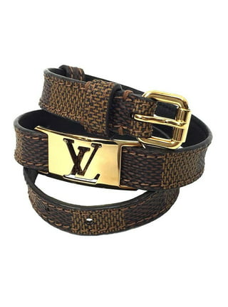 Luxurious Louis Vuitton Genuine Leather Golden buckles Chocolate