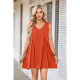 thumbnail image 4 of Sleeveless Mini Dress Brick Red L, 4 of 6