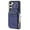 Blue, variant on Crossbody Wallet Case for Samsung Galaxy S23 Plus with Card Slot Holder, Magnetic Flip Folio Purse Case, PU Leather Zipper Handbag with Detachable Lanyard Strap & Shoulder Strap, Purple