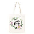 thumbnail image 2 of Visland Team Bride Cotton Linen Tote Bag Bridesmaid Gift Bags Bridal Shower Gift Party Wedding, 2 of 6