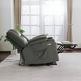 thumbnail image 2 of Mcombo Power Lift Recliner Chair with Massage and Heat, Fabric 7569(Small,Gray), 2 of 9