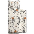 thumbnail image 2 of Halloween Dancing Skeletons Toddler Nap Mats for Kids Preschool,59"x22" Sleeping Mat Bag or Kids,Toddler Sleeping Bag,Toddler Nap Mat or Daycare, 2 of 6