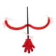 thumbnail image 5 of 1 juego de disfraz de ángel Cupido, arco y flecha de Cupido, accesorios para disfraz de San Valentín, Halloween, para mujeres y niños, recuerdo de fiesta de cosplay, 5 of 7