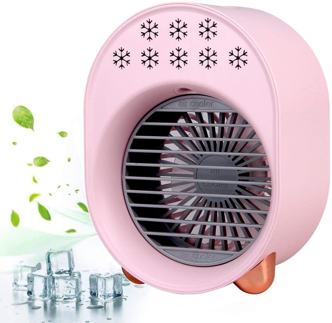 Shops and Workshops 4 in 1 Evaporative Coolers Humidifier Air Cooler Suitable for Home Personal Portable Mini Air Conditioner Evaporative Small Desk Fan Small Offices Air Cooler Purifier 