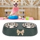 thumbnail image 3 of Cuencos Dobles Para Comida Para Perros, Cuencos De Agua Y Comida Para Perros De Acero Inoxidable Con Alfombrilla Antideslizante, Juego De Cuencos Para Comedero Para Gatos Y, 3 of 7