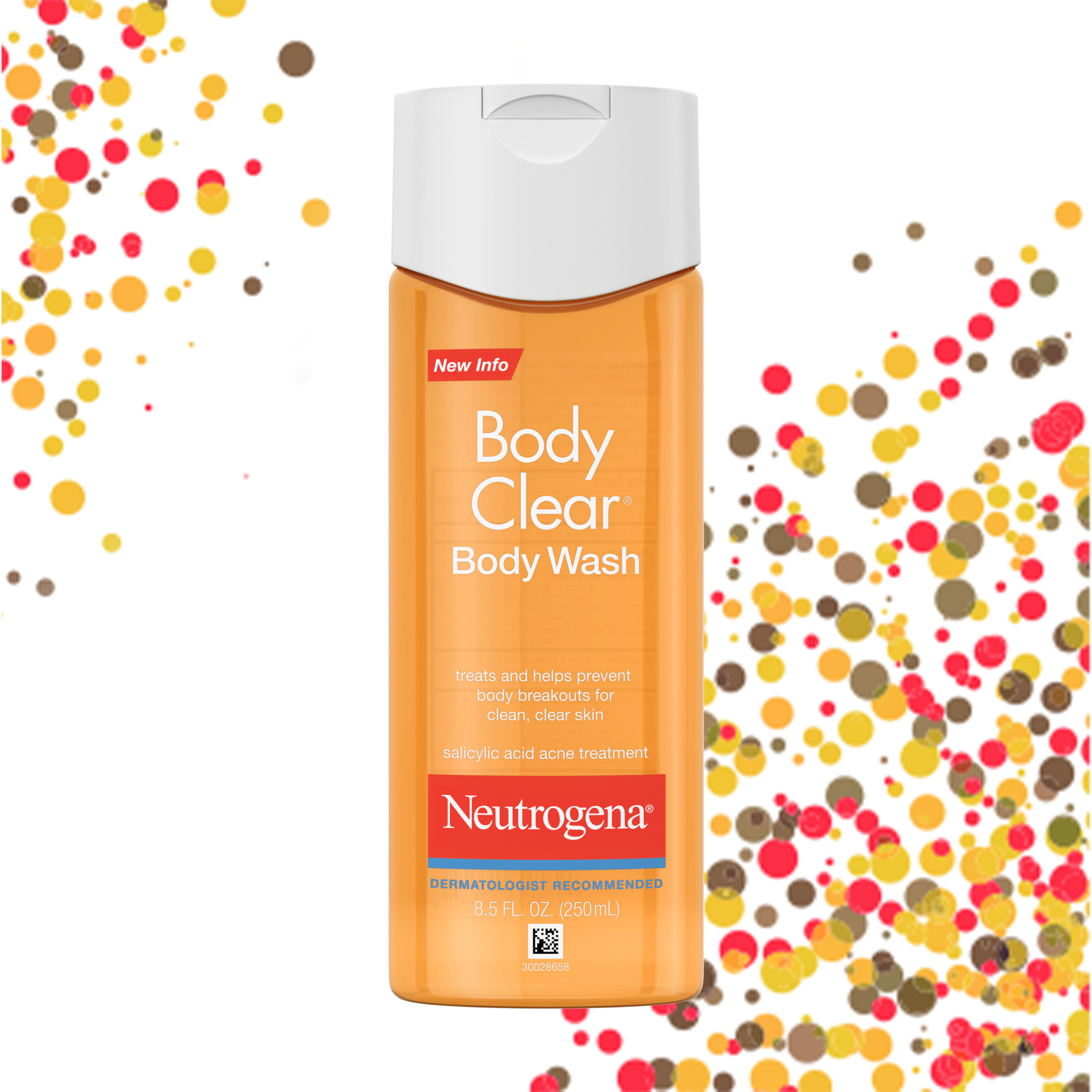 Neutrogena Body Clear Acne Body Wash, 2% Salicylic Acid, 8.5 fl. oz - image 3 of 8