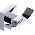 thumbnail image 5 of Bathroom Towel Hooks Robe Hook Double Robe Hooks, Polished Chrome Finish, 2 Pack Hy, 5 of 5