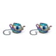 thumbnail image 4 of Colador de té Ounissouiy de acero inoxidable forma de tetera infusor de colores lavable 2Conjunto, 4 of 6