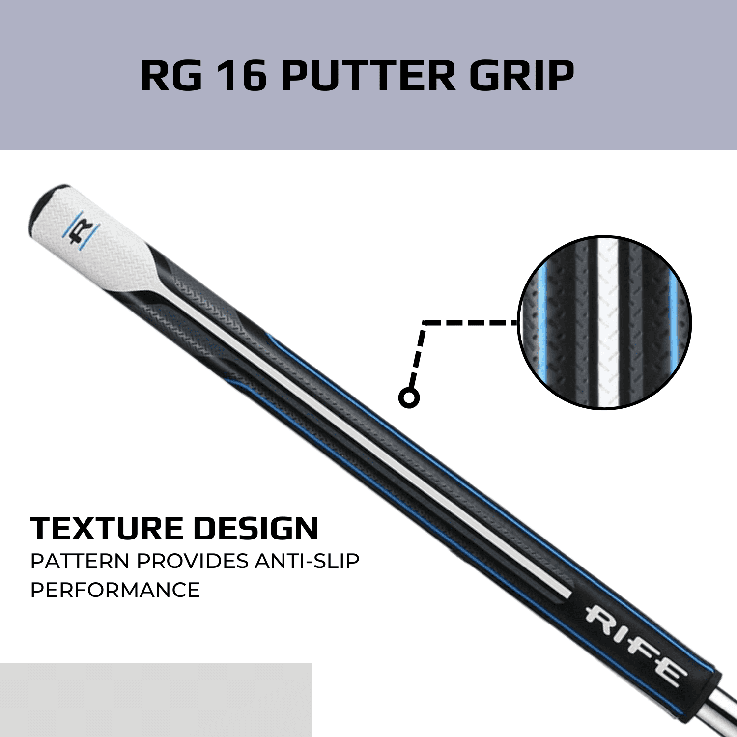 Rife RG 16 Golf Putter Grip (16 Inches Long)