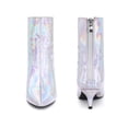 thumbnail image 5 of BLISSFUL STEP Pointed Toe Zipper Kitten Heels Ankle Boots for Women, 5 of 5