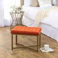 thumbnail image 1 of HomePop Ottoman Décoratif en Velours Capitonné, Multiple, 1 of 5