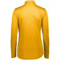 thumbnail image 4 of Ladies Attain Wicking 1/4 Zip Pullover L Gold, 4 of 5