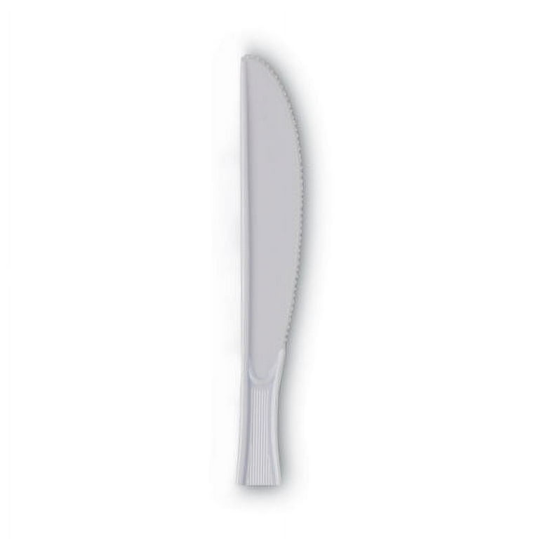 Plastic Cutlery, Heavy Mediumweight Knives, White, 1,000/Carton Plastic Cutlery, Heavy Mediumweight Knives, White, 1,000/Carton