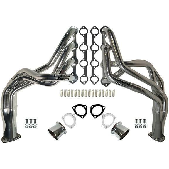Southwest Speed Ceramic Hot-Coated 1979-1993 Ford Mustang Mercury Capri Tuned,Equal Length,Long Tube Headers,Small Block Ford 5.0 Liter 302 Engines