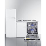 Summit Compact All-in-One Kitchenette: Refrigerator-Freezer, Dishwasher ...