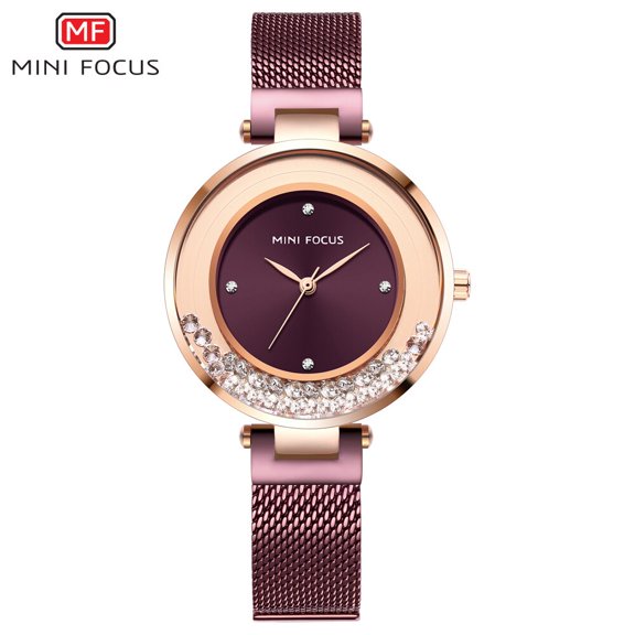 MINIFOCUS Women Watches Luxury Brand Fashion Ladies Watch Waterproof Relogio Feminino Rose Montre Femme Gold Stainless Steel New