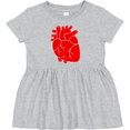 thumbnail image 3 of Inktastic Anatomical Heart Girls Baby Dress, 3 of 5