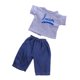 thumbnail image 3 of 3xCamiseta Gris Y Pantalones Azules Para Ropa De American Doll De 18" Sunnimix Atuendo informal para muñecas, 3 of 3