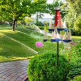 thumbnail image 5 of ZephyrZing 2023 New Kinetic Art Wind Sculpture - Summer Lighthouse Sailboat Windmills, Nautical Art Garden Windmills, Large Metal Sailboat Wind Spinners Decor for Outdoor Yard and Garden (1pc), 5 of 6