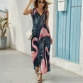 thumbnail image 6 of Flamingo Pattern Art Sleeveless Dress Women's Summer Suit Dresses for Women 2025 Luxury Party Dress, 6 of 7