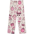 thumbnail image 5 of Top-kevin Red Bows Holly Pine Women's Long-Sleeve Shirt And Full-Length Bottom Pajama Set, 5 of 12