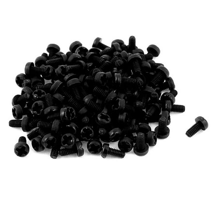 

Uxcell M2 x 4mm Plastic Pan Head Furniture Machine Screws Black (100-pack)