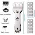 thumbnail image 2 of Cleaning Scraper For Glass Ceramic Induction Compatible Surfaces, Stainless Steel Blade With Removable Design For Easy Cleaning, Versatile Use In Home And Office, 2 of 5
