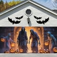 thumbnail image 5 of Halloween Garage Door Cover Decorations, Easy Installation, Large Banner Backdrop for Car Garage Door Party Wall Door Gate (Orange,71x43Inch), 5 of 6