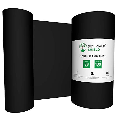 Sidewalk Shield - Tree Root Control Barrier (Heavy Duty - 36 inch Depth, 50 feet)