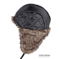 thumbnail image 3 of Gorro de noreste para hombre, protección auditiva para otoño e invierno, cálido gorro Lei Feng de piel sintética, gorro de montar a prueba de viento para exteriores, gorro de piloto para mujer, 3 of 6