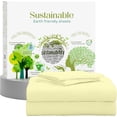 thumbnail image 1 of Pc Premium Queen Sheet Set ( Flat Fitted & Pillow Cases) Cotton Thread Count Cool Crisp & Breathable Queen Bed Sheet Set Deep Pocket Percale Sheets Light, 1 of 9