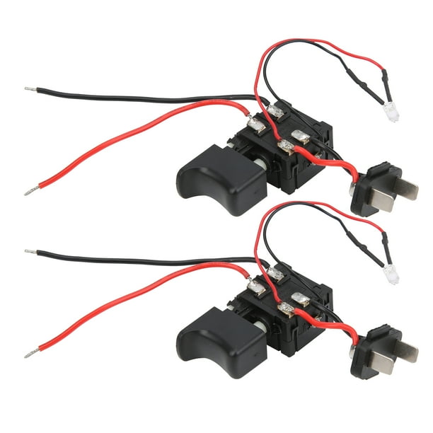 Interruptor de gatillo de herramienta eléctrica gatillo de interruptor de taladro duradero de plástico de aluminio práctico estable para taladro de mano eléctrico industrial ANGGREK Otros