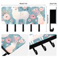 thumbnail image 2 of Sheeps Flowers Mail Holder Organizer Wall Mount with Shelf Key Holder Key Rack with 5 Key Hooks for Wall Decorative, 2 of 6