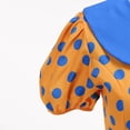 thumbnail image 5 of Karymi Spring Dresses Retro Polka Dot Swing Midi Dress, Peter Pan Collar Bow Puff Short Sleeve Back Zipper Vintage Hepburn Party Sundress Easter Dresses for Women, 5 of 8