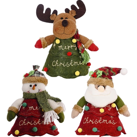 Christmas Gift Bags Zipper Design, 3 PCS Reusable Zipper Filling Christmas Bag