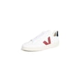 thumbnail image 1 of Zapatillas Veja V-12 Leather para hombre extra blanco/Marsala/Nautico, 1 of 6