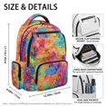 thumbnail image 5 of Chririnla Tie Dye multi-tasche Book Bag for School Hiking, Large Capacity Multi-Pocket Polyester Bookbag, 5 of 10