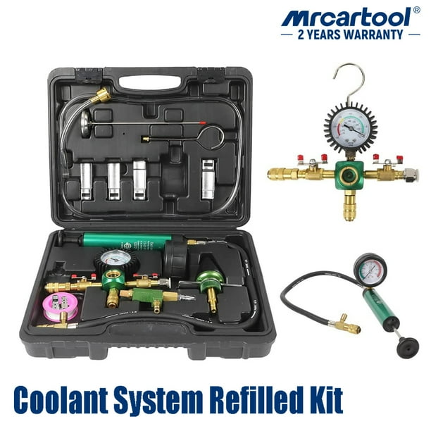Mrcartool Coolant System Refilled Kit Radiator Pressure Tester Set W ...