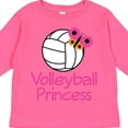 thumbnail image 4 of Inktastic Volleyball Butterfly Princess Girls Long Sleeve Toddler T-Shirt, 4 of 5